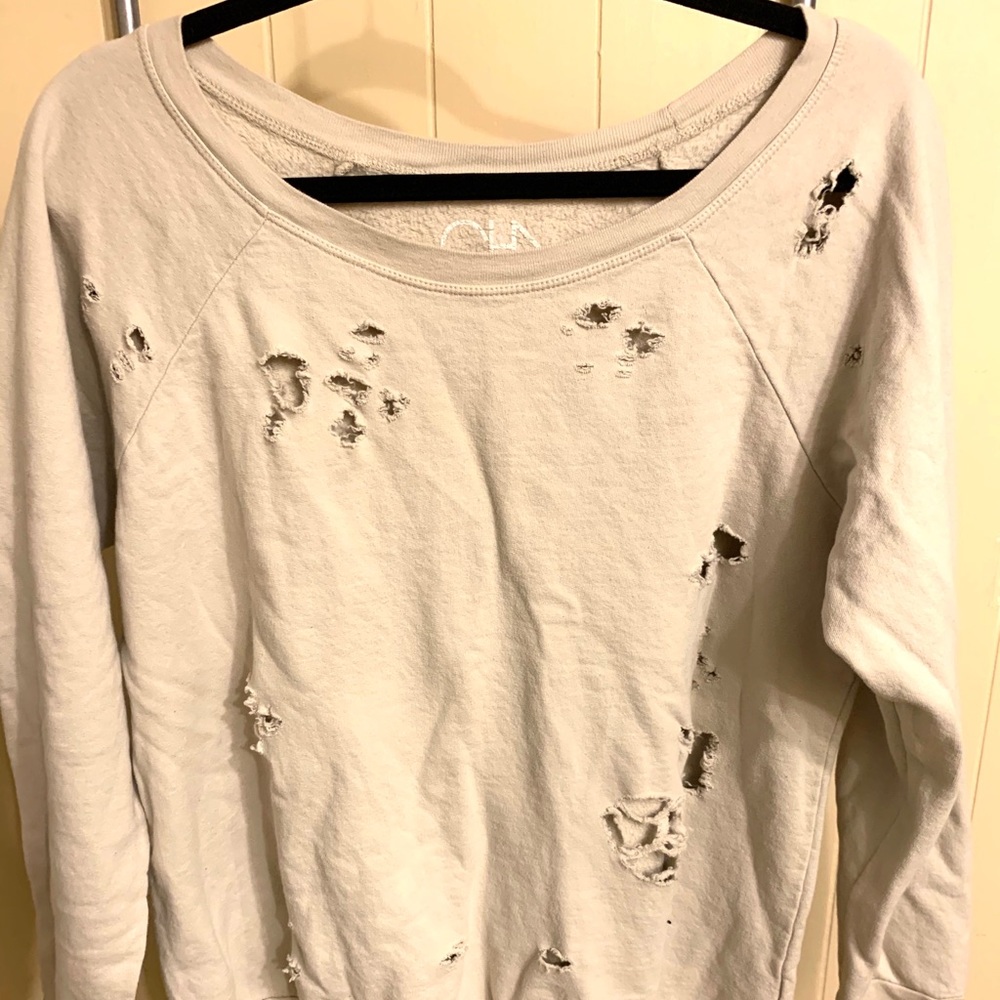 CHASER Brand distressed sweatshirt